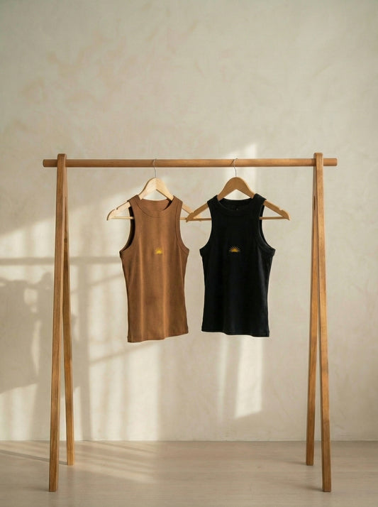 Tank Top Sol | Café - Negro